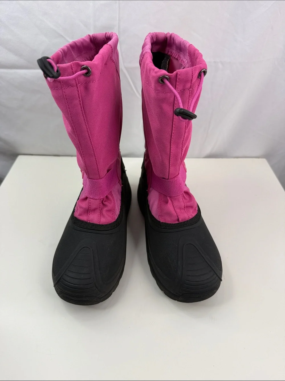 Kamik Snowfox Girls’ Petite Women’s Pink and Black Size 5 Insulated Snow Boots